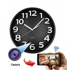 WiFi Wall Clock Hidden Spy Camera With Remote Phone Access
